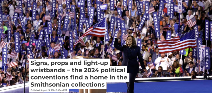 Democratic presidential candidate Kamala Harris waves to the crowd after speaking at the Democratic National Convention on Aug. 22, 2024, in Chicago. Kevin Dietsch/Getty Images